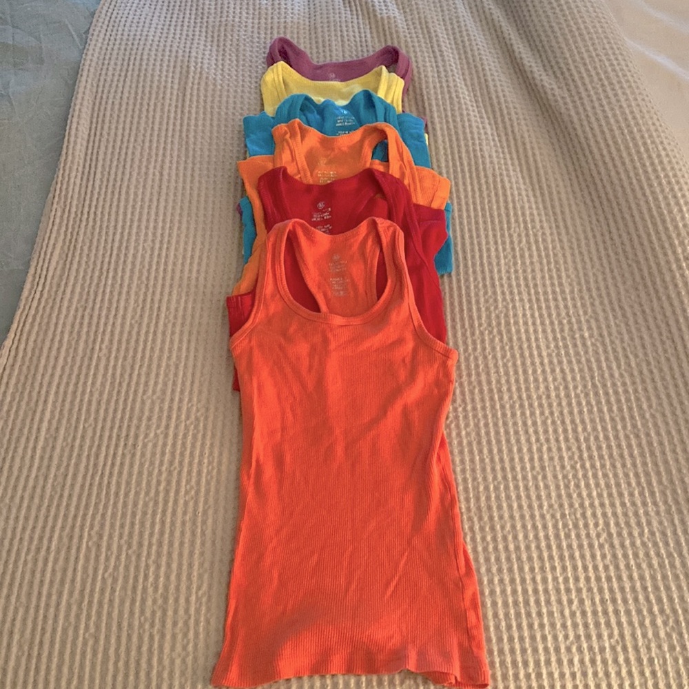 Tank Tops for Women 6 Pack Ribbed Racerback Tanks
